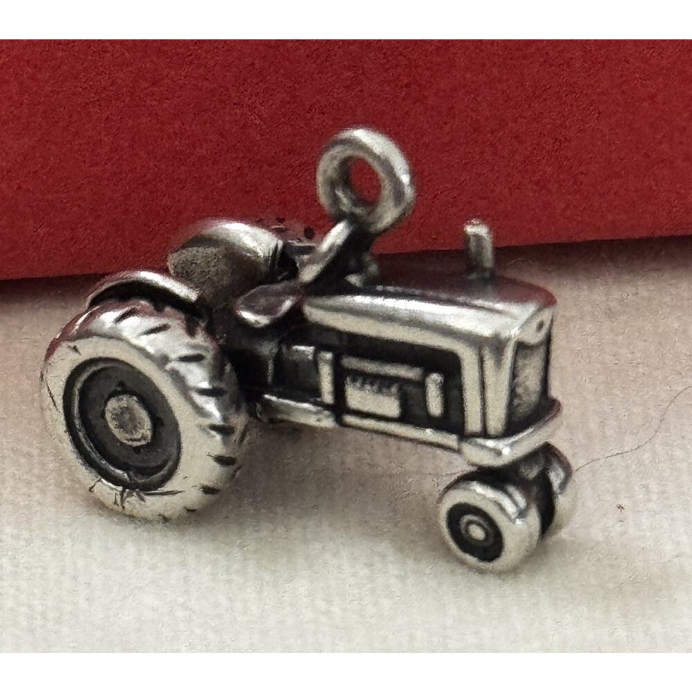 James Avery Retired Sterling Silver Tractor Charm